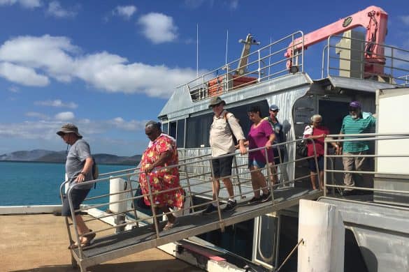 Ferry passengers