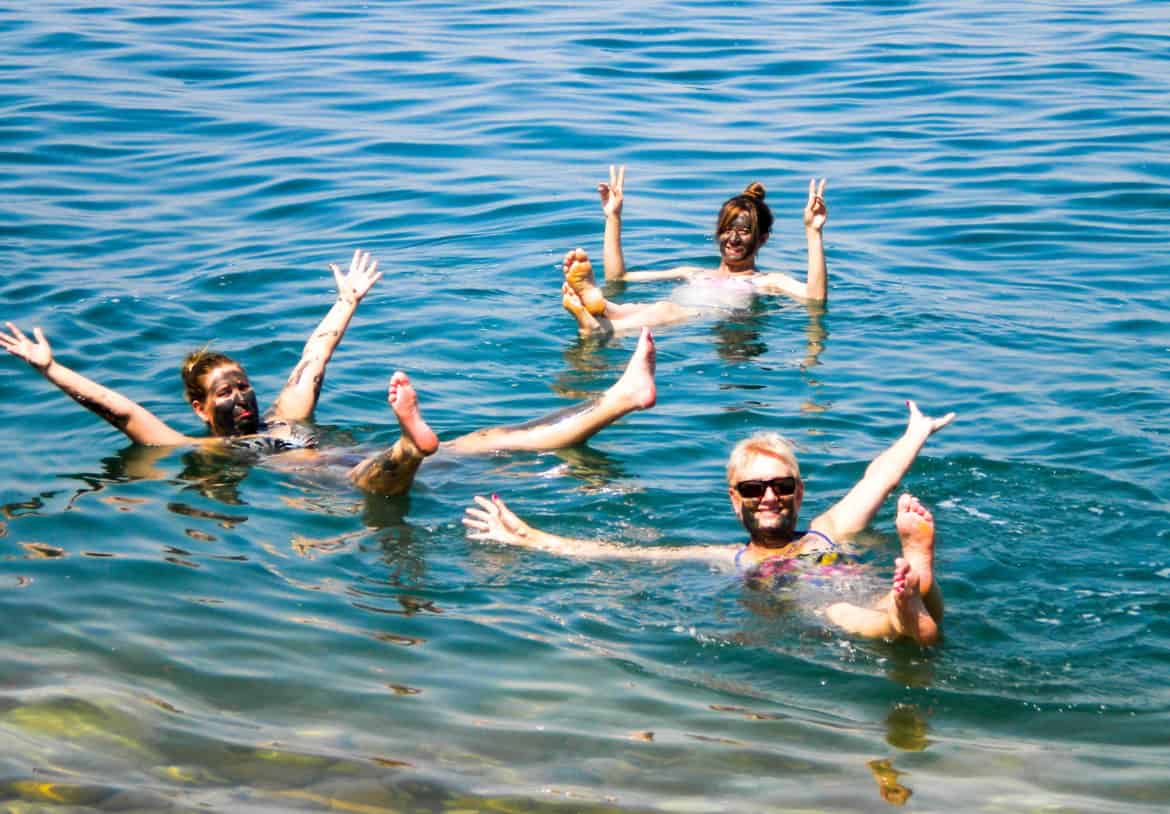 You can float like a butterfly on the Dead Sea.