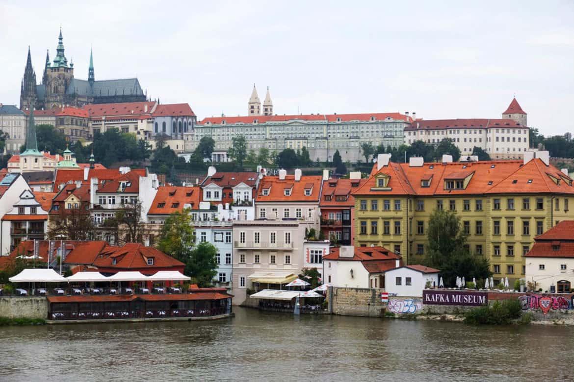 Prague Castle and St Vitus Cathedral.