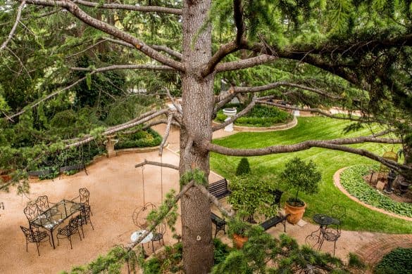 A view over the magnificent garden at Bishop's Court Estate.